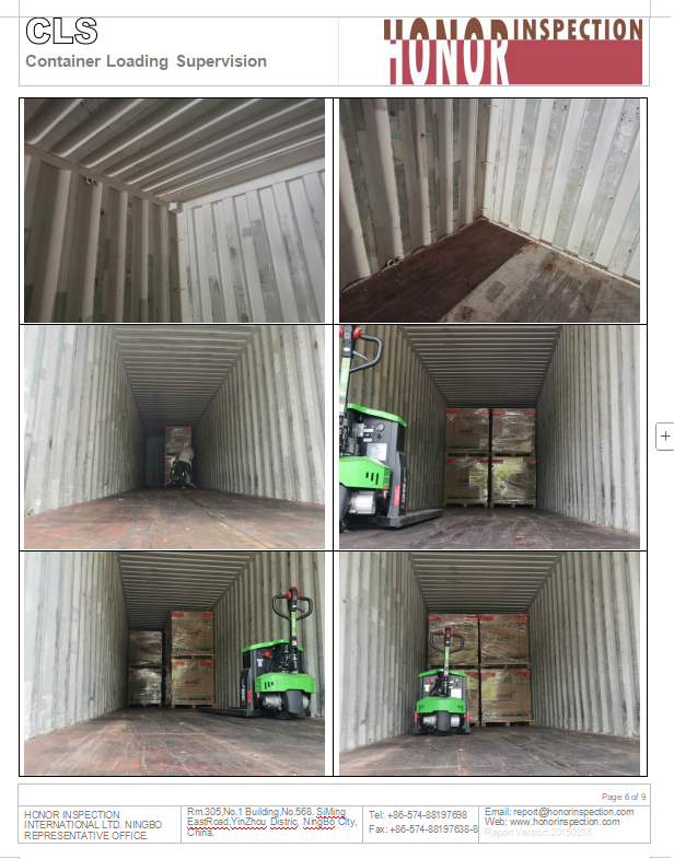 Loading supervision Report