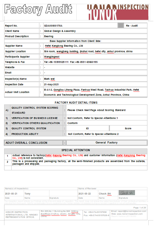 Factory Audit In China